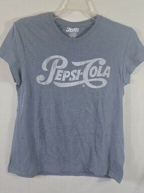 Pepsi Cola Women's Jr's Blue Short Sleeve T-shirt Size Large 11-13